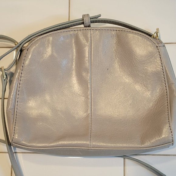 HOBO Grey Leather Crossbody Bag - Picture 5 of 12